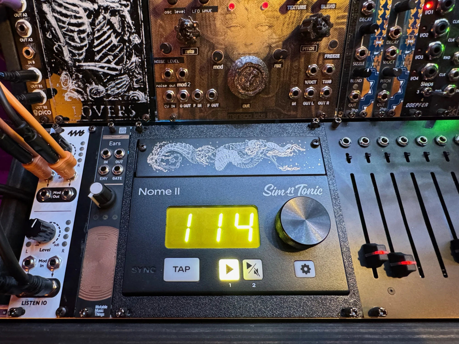 Nome II MIDI master clock fully compatible with modular and eurorack synths